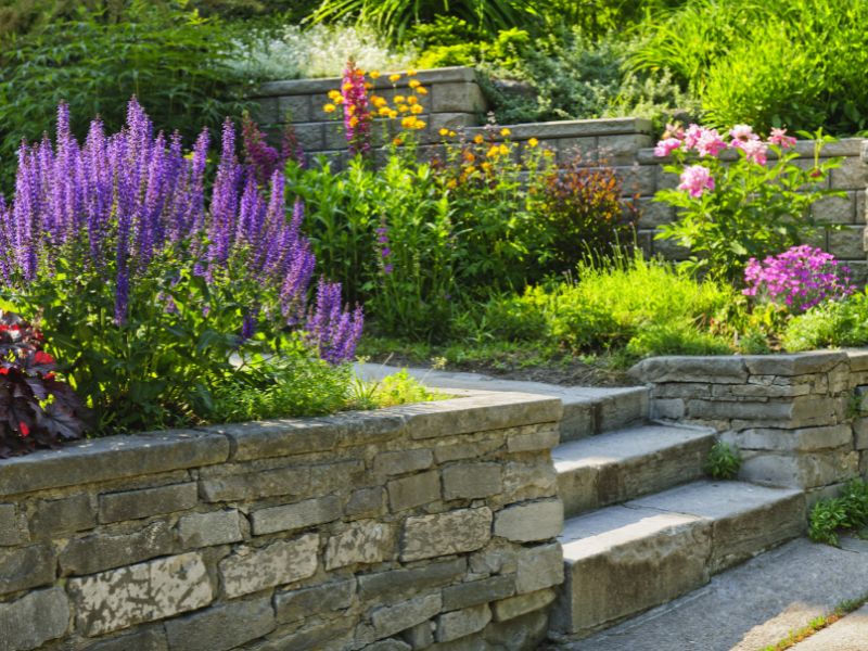 Image presents Is a Sloped Retaining Wall Suitable for All Garden Types?