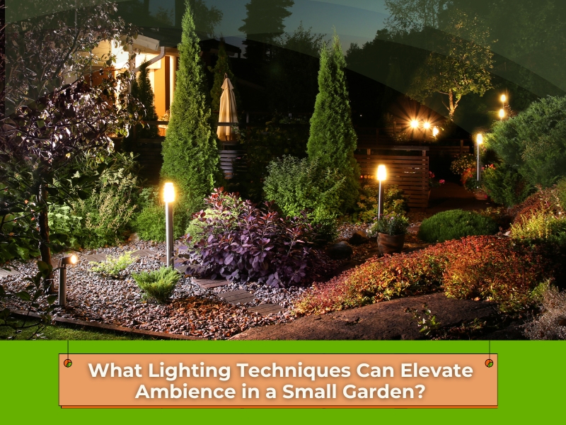 Image presents What Lighting Techniques Can Elevate Ambience in a Small Garden