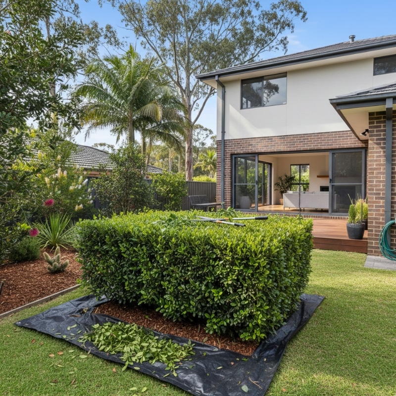 hedge trimming mistakes Sydney garden example