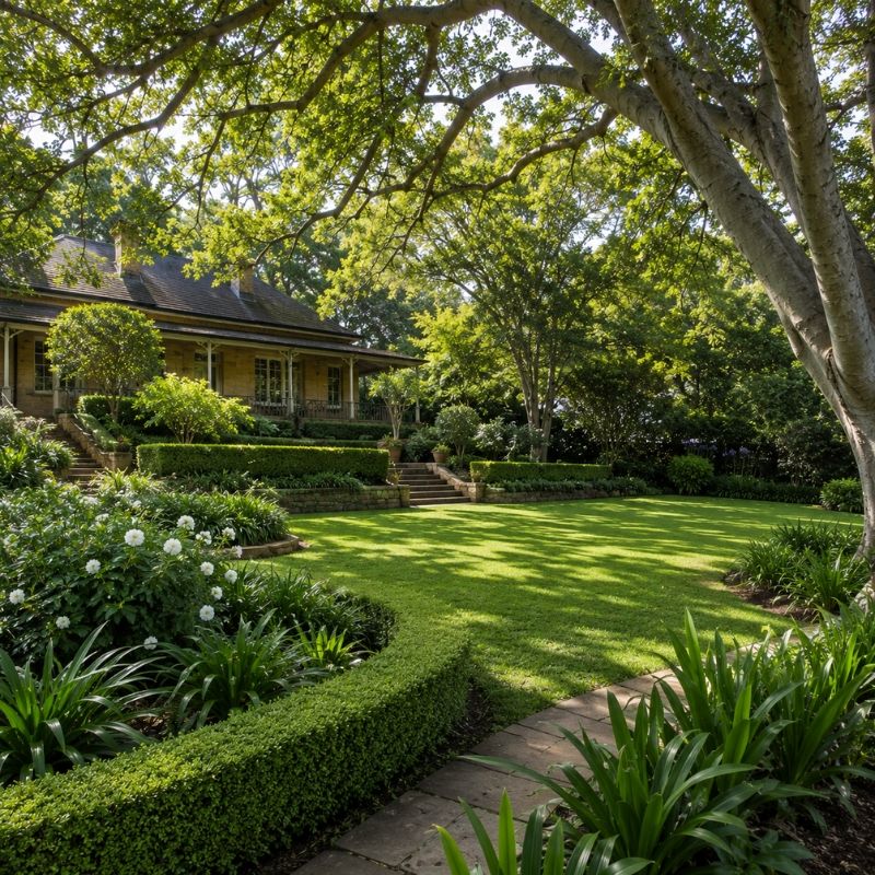 Large heritage garden landscaped on a Ku-ring-gai block