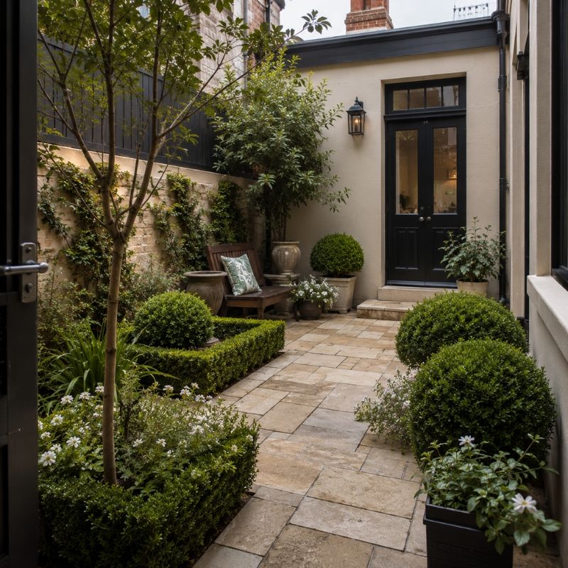 Heritage courtyard garden at a North Sydney terrace